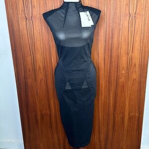 Alaia Tulle dress FR38 US6 black NWT